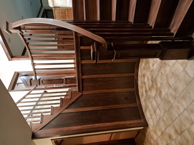 Remodeled Curved Staircase