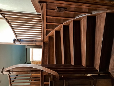 Remodeled Curved Staircase