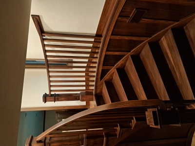 Remodeled Curved Staircase