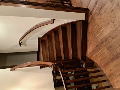 Remodeled Curved Staircase