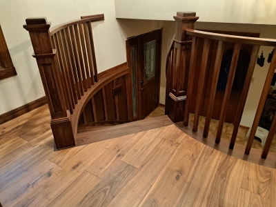 Remodeled Curved Staircase