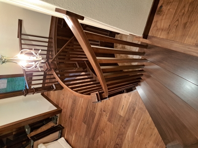 Remodeled Curved Staircase